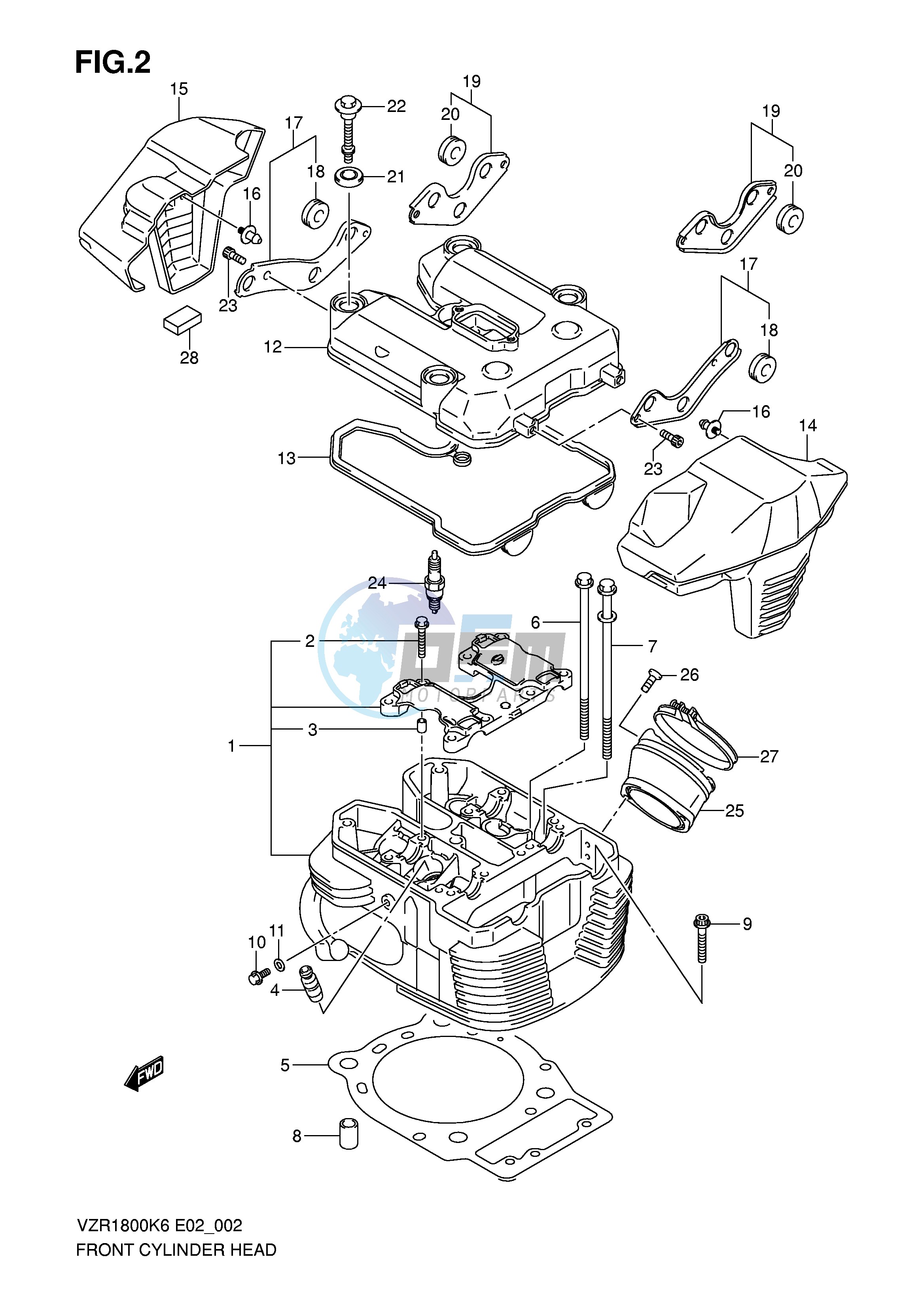 FRONT CYLINDER HEAD