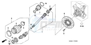 TRX680FAC drawing PROPELLER SHAFT