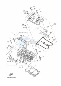 XSR700 MTM690D (BJX2) drawing CYLINDER HEAD