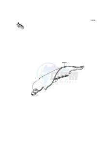 NINJA 250SL BX250AGF XX (EU ME A(FRICA) drawing Accessory(Windshield)