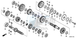 CRF250RE CRF250R Europe Direct - (ED) drawing TRANSMISSION