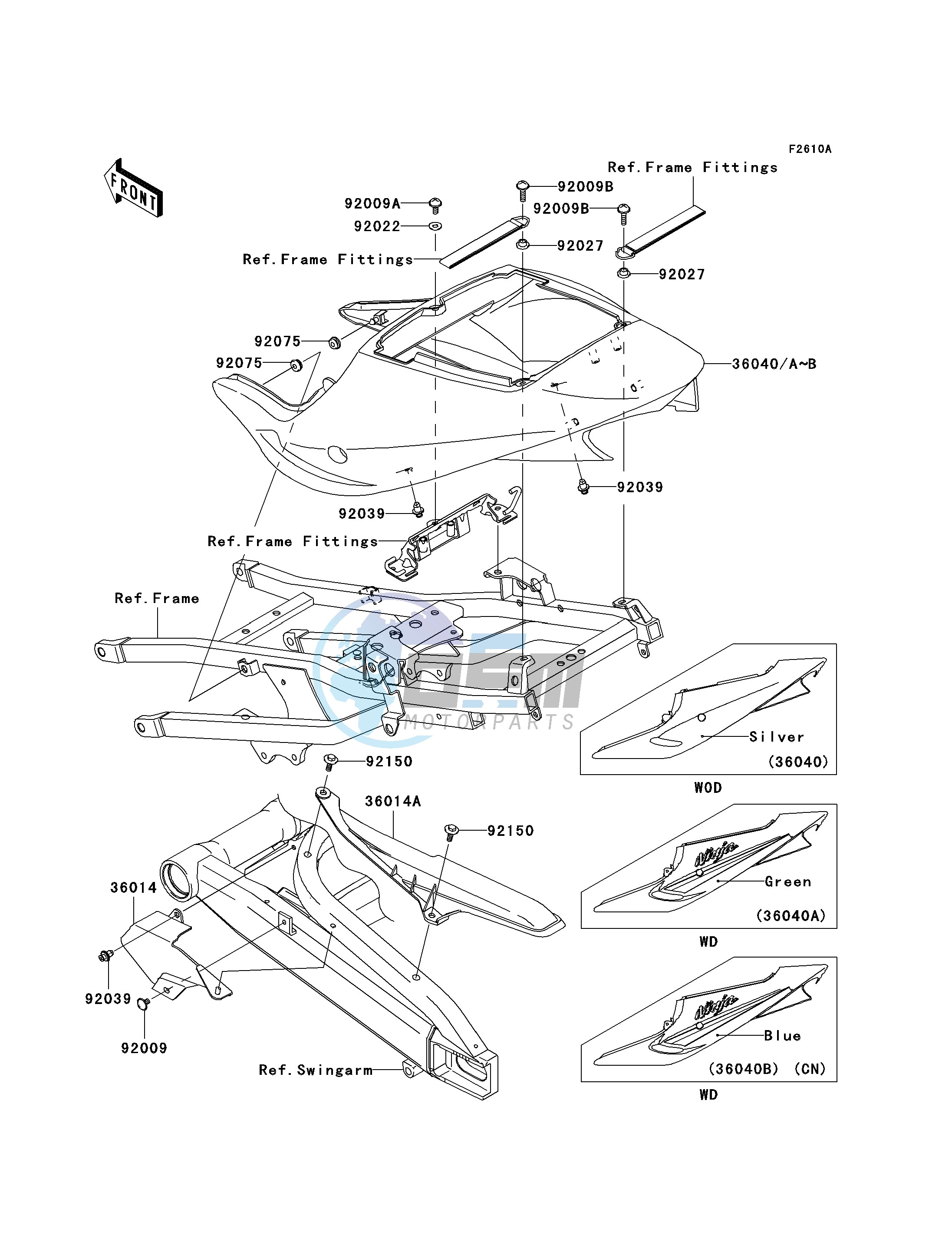 SIDE COVERS_CHAIN COVER-- ZX900-F2- -