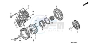 ST1300A9 CH / ABS MME - (CH / ABS MME) drawing STARTING CLUTCH