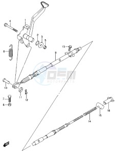 LT-A500X drawing BRAKE PEDAL