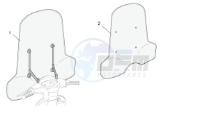 Scarabeo 50 2t (eng. Minarelli) drawing Acc. - Windshields