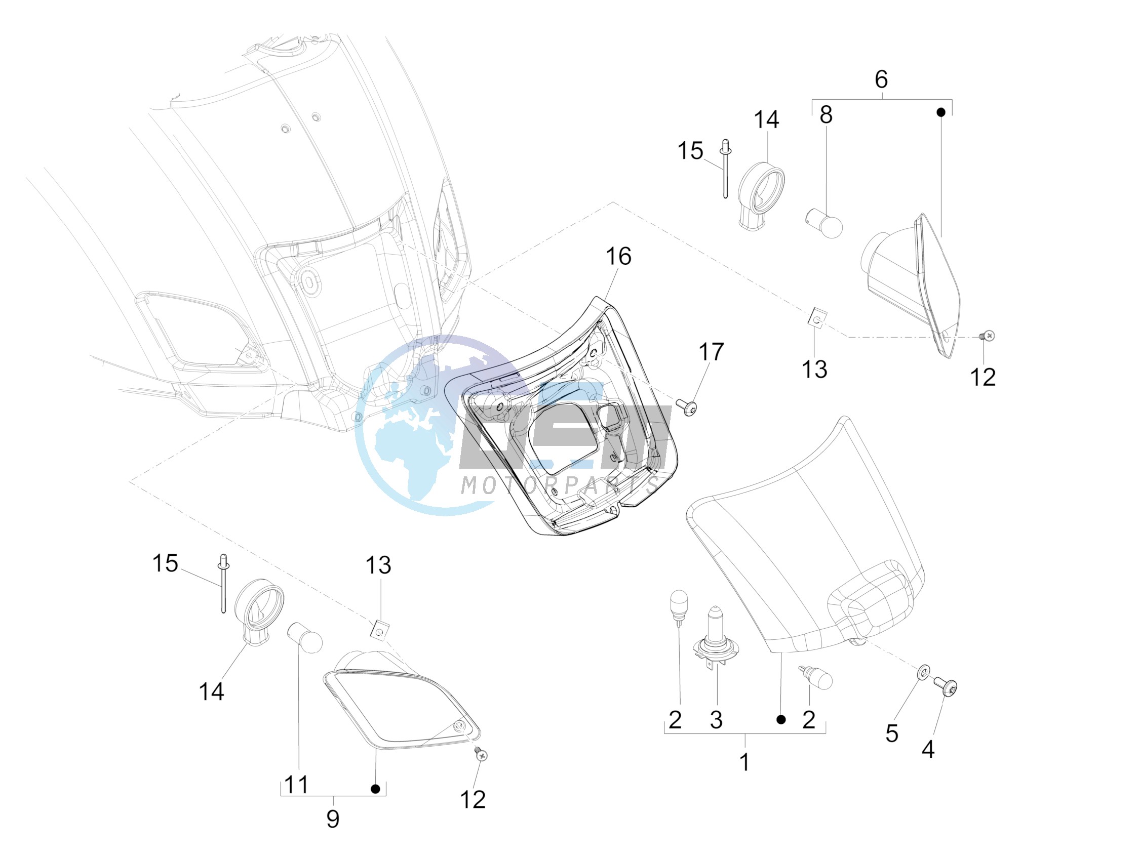 Rear headlamps - Turn signal lamps