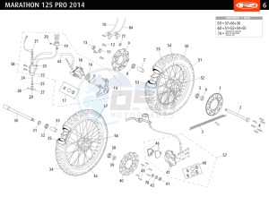 MARATHON-125-PRO-WHITE drawing WHEELS - BRAKES