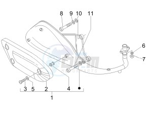 Fly 125 4t e3 drawing Silencer