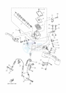 TRACER 7 35KW MTT690-U (B5T2) drawing FRONT MASTER CYLINDER