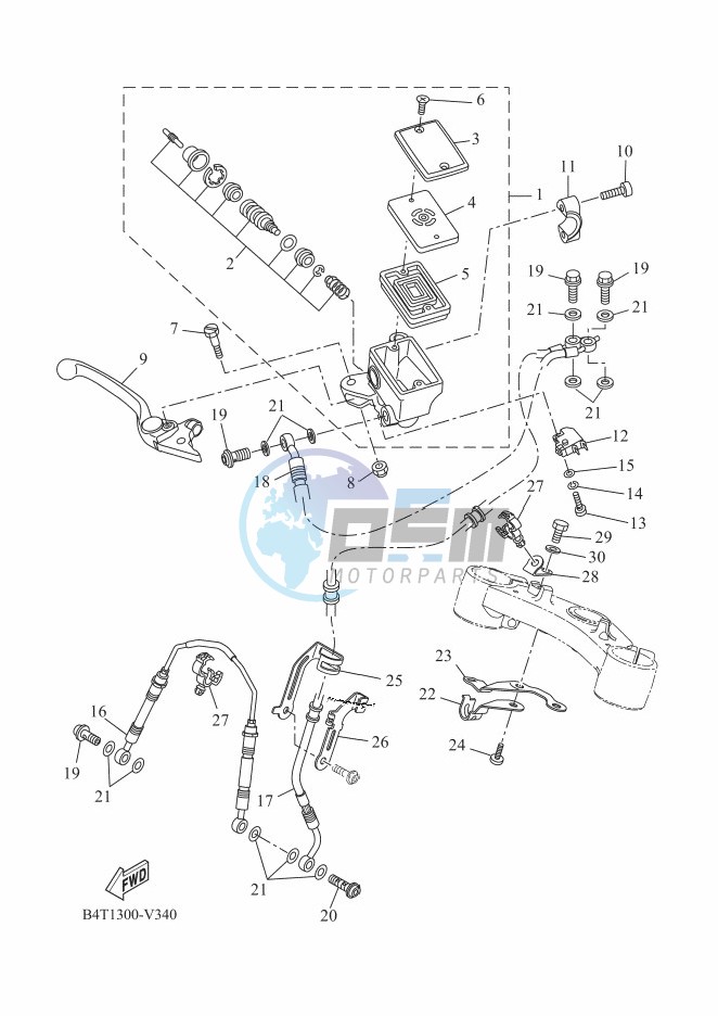 FRONT MASTER CYLINDER