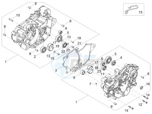 TUONO 125 4T E4 ABS (APAC) drawing Crankcases I