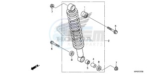 TRX420TED TRX420 Europe Direct - (ED) drawing REAR CUSHION