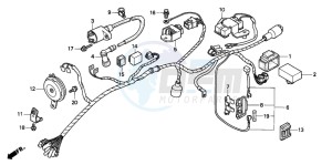 CG125 drawing WIRE HARNESS