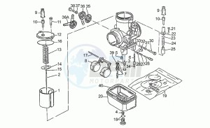 V 65 650 Florida Florida drawing Carburettors