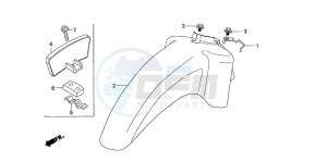 SGX50 drawing FRONT FENDER