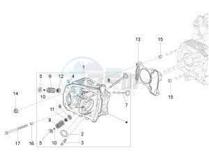 Primavera 125 4T 3V iGET ABS (EMEA) drawing Head unit - Valve