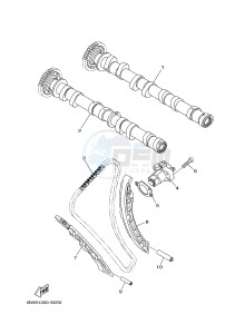 MTN-1000D MT-10 SP MT-10 SP (BW84) drawing CAMSHAFT & CHAIN