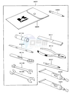 ZX 600 A [NINJA 600] (A1-A2) [NINJA 600] drawing OWNER TOOLS