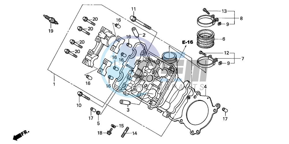 FRONT CYLINDER HEAD