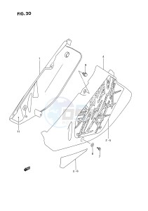 RM250 (E3) drawing FRAME COVER