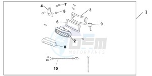 NT700VB drawing REAR FOG LIGHT SET