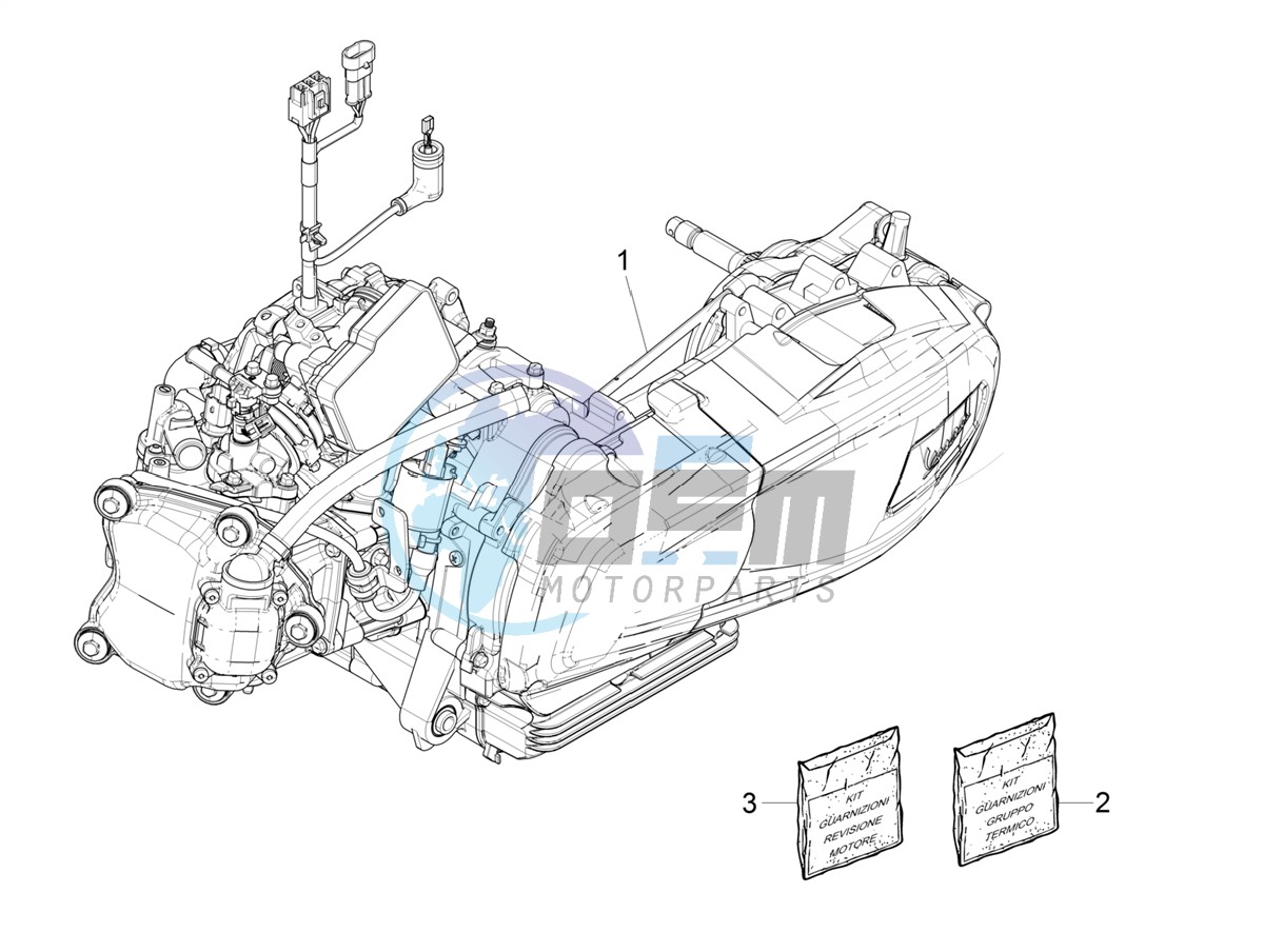 Engine, assembly