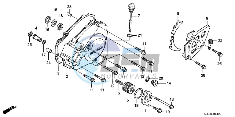 L. CRANKCASE COVER