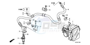 PES125R9 Europe Direct - (ED / STC 2ED) drawing THROTTLE BODY