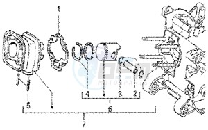 DNA GP EXPERIENCE 50 drawing Cylinder-piston-wrist pin assy