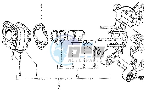 Cylinder-piston-wrist pin assy