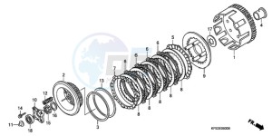 CRF230F9 Europe Direct - (ED / CMF) drawing CLUTCH