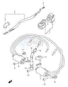 GSF1200 (E2) Bandit drawing ELECTRICAL (GSF1200SAV SAW SAX SAY)