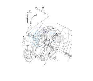 YZF R 125 drawing FRONT WHEEL