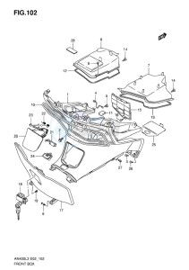 AN400 BURGMAN EU-UK drawing FRONT BOX