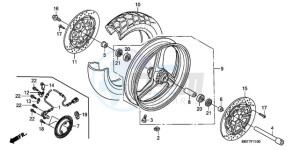 XL1000V9 Europe Direct - (ED) drawing FRONT WHEEL