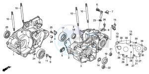 CRF450X drawing CRANKCASE