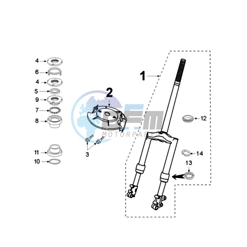 FRONT FORK / STEERINGHEAD