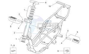 Leonardo 250 st (eng. Yamaha) drawing Frame