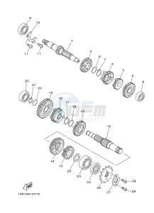 XTZ125E (1SB1) drawing TRANSMISSION