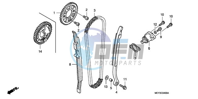 CAM CHAIN/TENSIONER