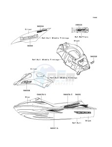 JT 1500 B [ULTRA 250X] (B7F-B8F) B7F drawing DECALS-- BLUE- --- B7F- -