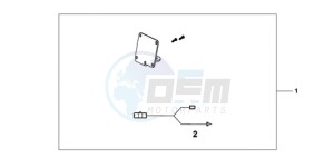 XL700VA9 France - (F / ABS CMF SPC) drawing H/G SUB KIT