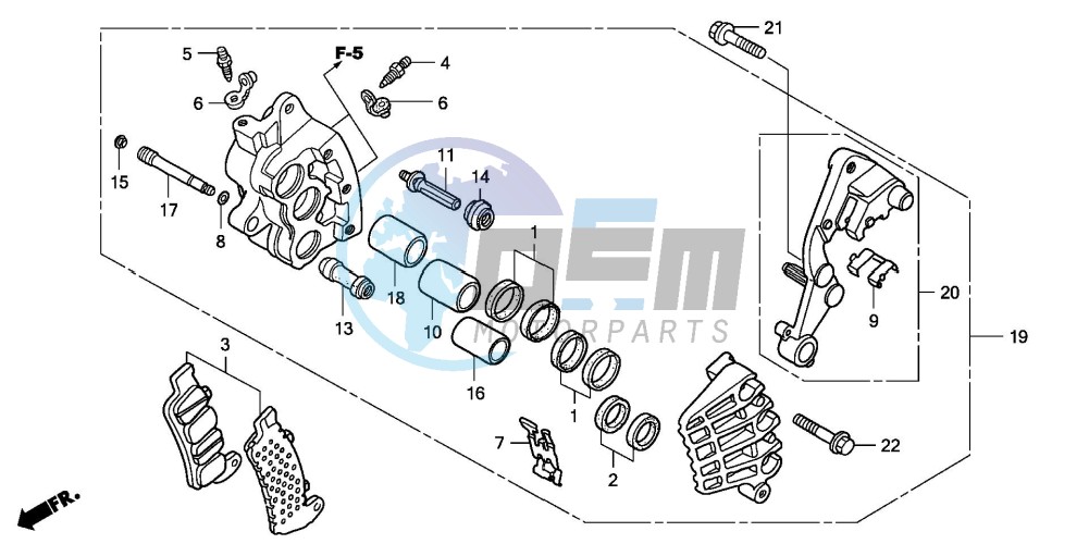 R. FRONT BRAKE CALIPER