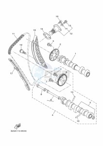 XTZ690 TENERE 700 (BMB9) drawing CAMSHAFT & CHAIN