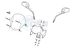 GPR NUDE - 125 cc drawing COWLING