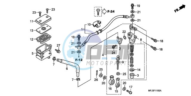 REAR BRAKE MASTER CYLINDER (CBR600RR)