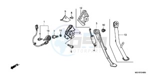 VFR800XC drawing STAND