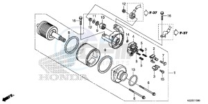 CRF250ME CRF250M UK - (E) drawing STARTER MOTOR