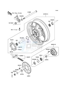 ER-6n ER650A7F GB XX (EU ME A(FRICA) drawing Rear Hub