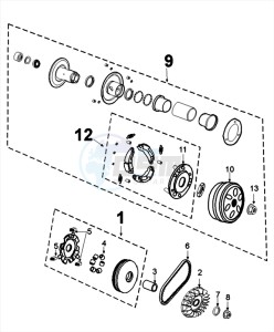 CITYSTAR 125 AC drawing CLUTCH